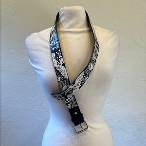 Black and White graphic lord of lords belt